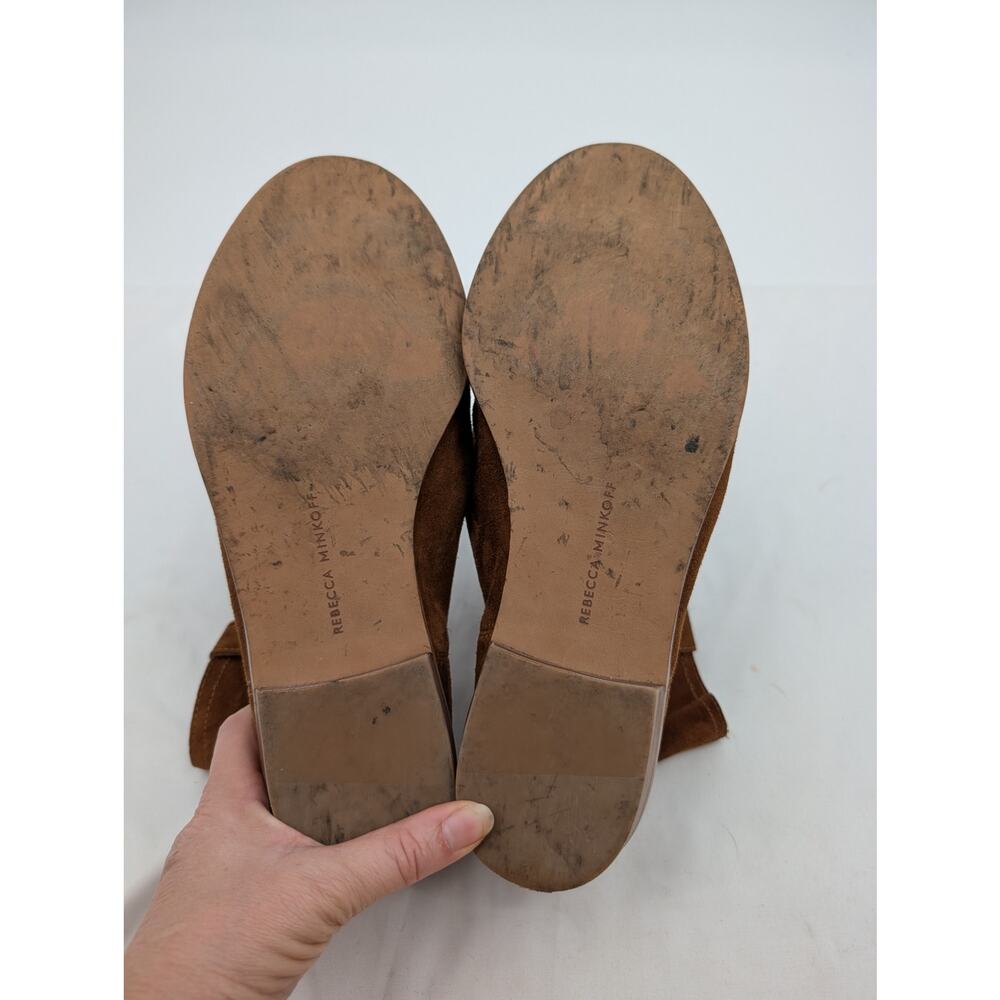 Rebecca Minkoff Chasidy Suede Ankle Booties Size 9M Country Rodeo Western Barn - Picture 7 of 8